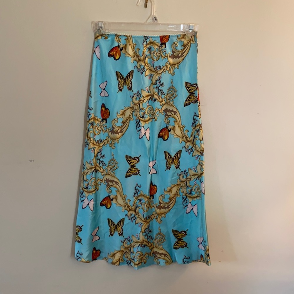 Silk slip skirt